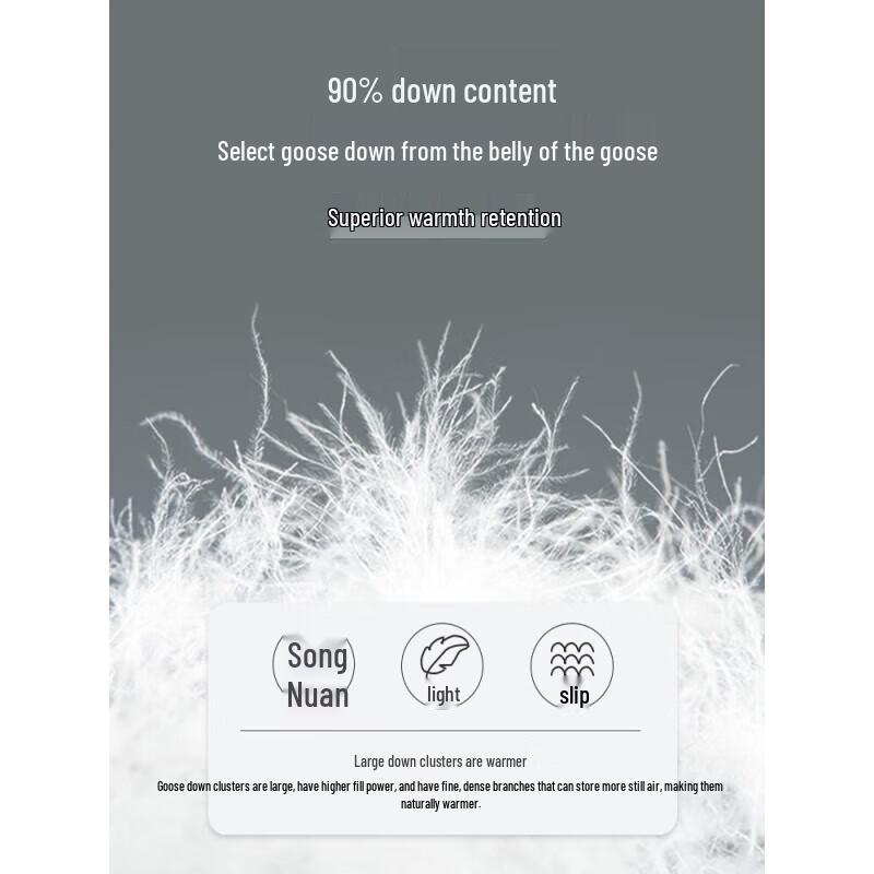 Yalu Men's 90% Goose Down Straight-Leg Pants