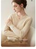 Jersey de cuello en V de cachemira: Suéter Elegante, Cálido y Rejuvenecedor para Mujer - Colección Otoño/Invierno