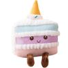 Cute Cake Doll Plush Toys Children's Birthday Chocolate Strawberry Butter Dessert Decoration Ornament Gift