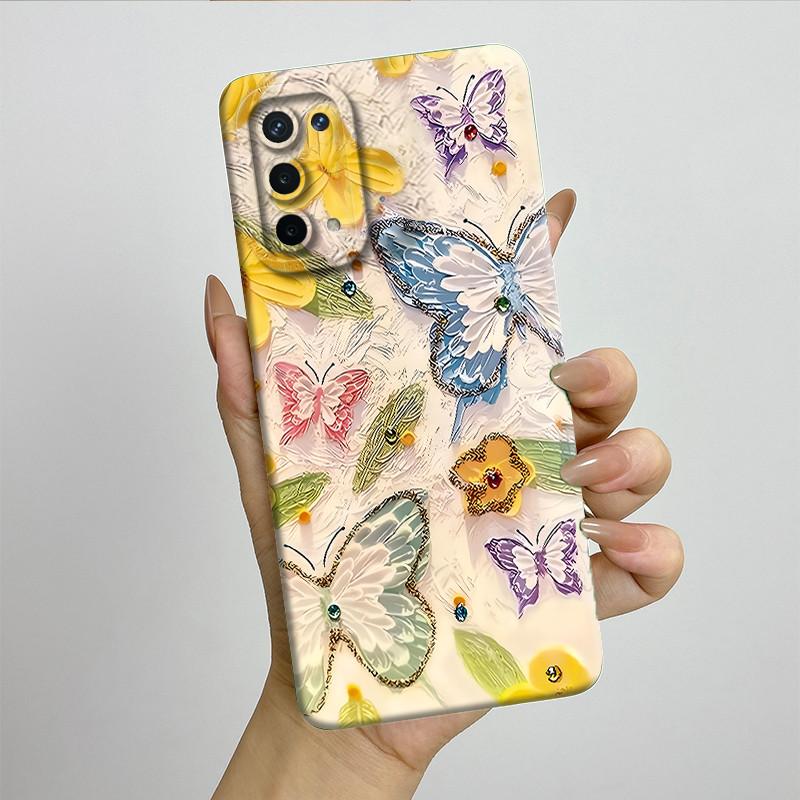 For OPPO A74 5G A54 5G Case A93 5G Capa Silicone Soft Phone Funda CPH2197 CPH2195 CPH2263 Painted Printed Protective Back Cover
