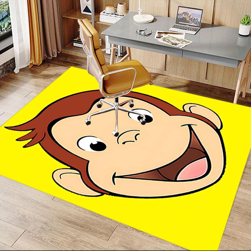 1PC monkey yellow Anti-slip carpet, suitable for Office, bedroomand playrooms. It can also be used as a sofa footrest cover-R105