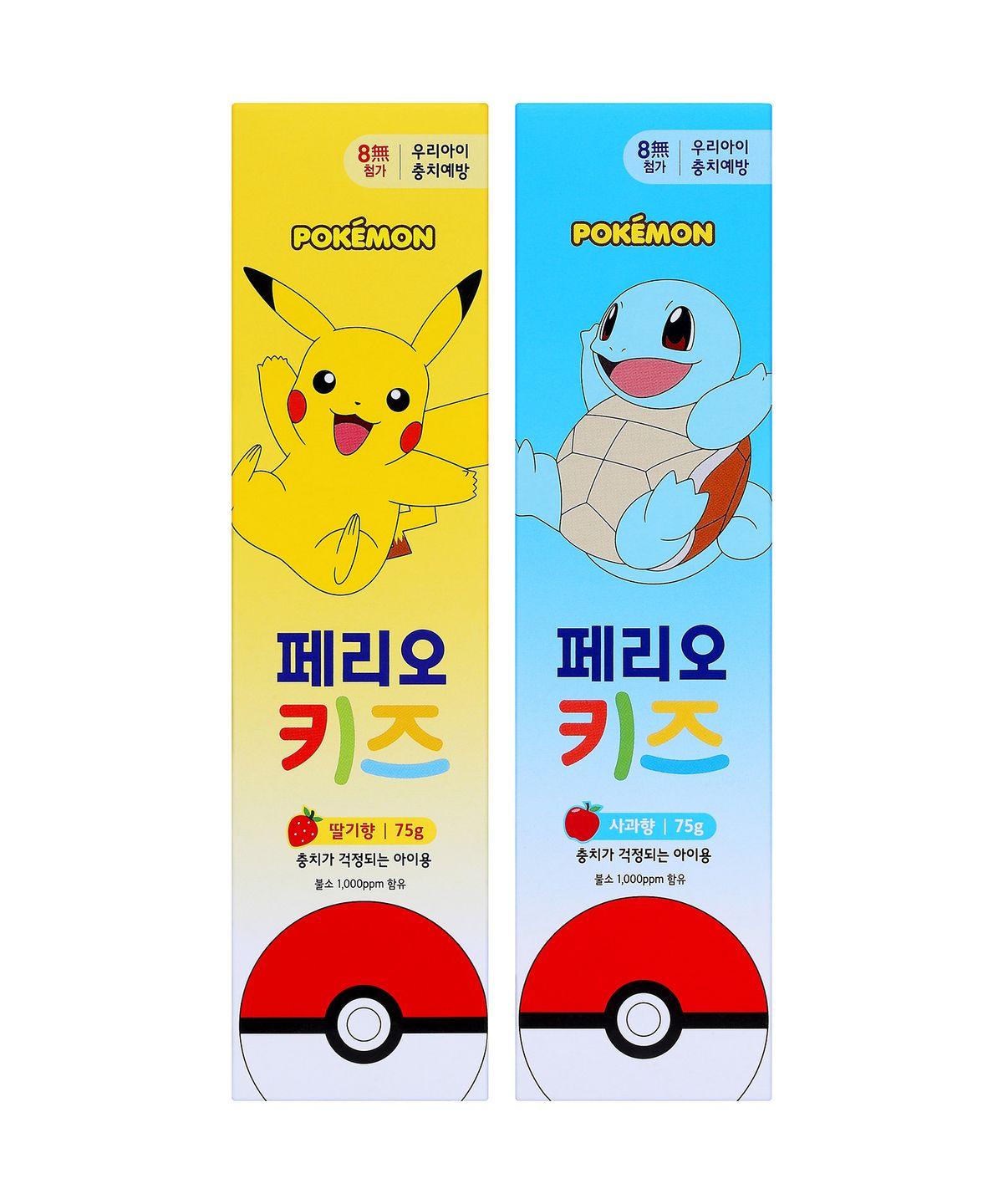 Kids Stage 3 Toothpaste 75g x 5 pack [Pikachu/Squirtle, Choose 1] Pikachu