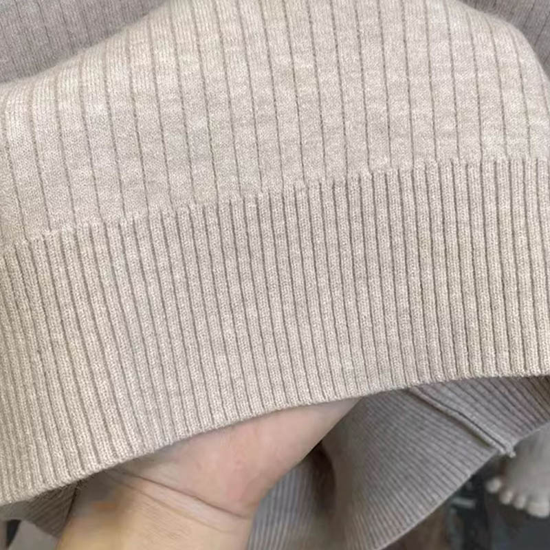 Sweater for Women Autumn Winter Thickened  Warm Knitted Stretchy Long Sleeve Oversize Tops