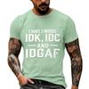 Unisex Funny Casual Neck Short Sleeve T-Shirt