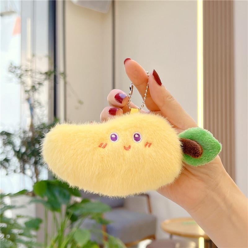 

Creative Mink Fruit Pendant Plush Toy Fruit Rag Doll Claw Machine Doll Wedding Throw Gift mango