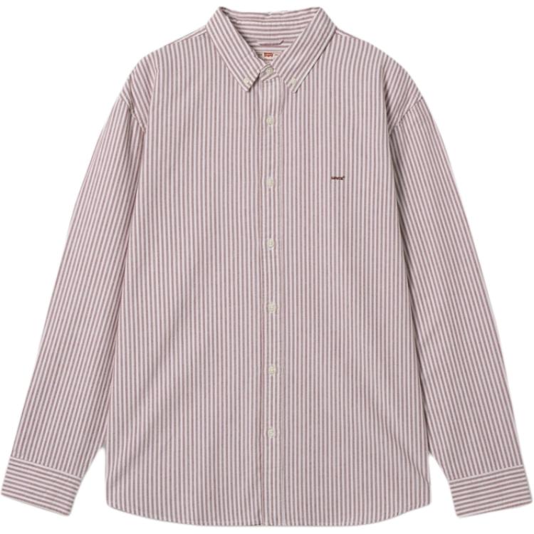 

Levis Винтажная Полосатая Повседневная Удобная Рубашка с Длинным Рукавом Мужские рубашки A7210-0041 L