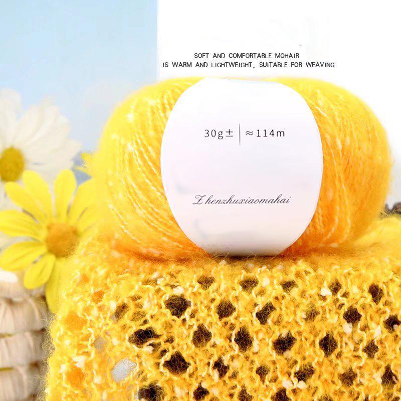 30g/ball Cashmere Wool Handmade Mohair Yarn Scarf Thick Thread Crafts South African Pony Mohair DIY Pearl Sweaters