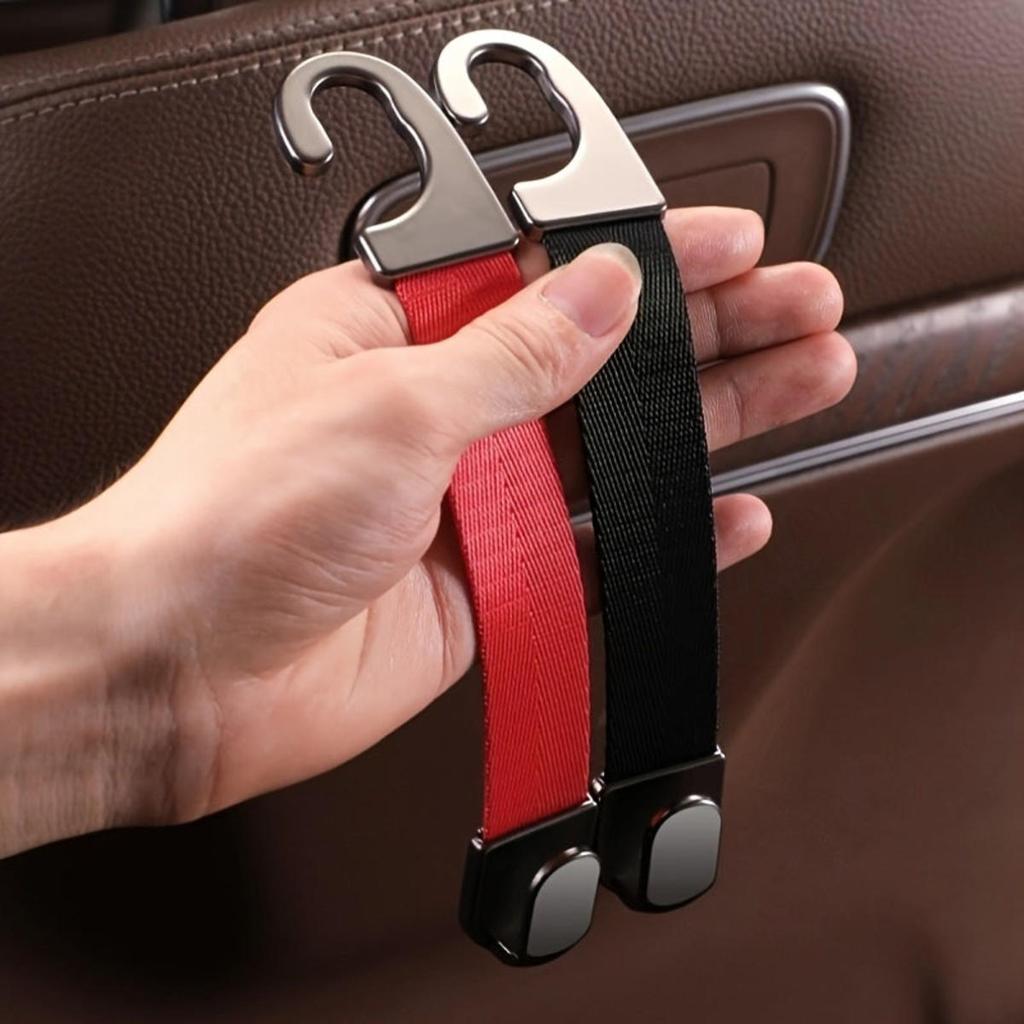 Car Headrest Hooks Hanger for Bags Seat Back Organizer Holder Clips Auto Fastener Hooks Car Storage Interior Accessories