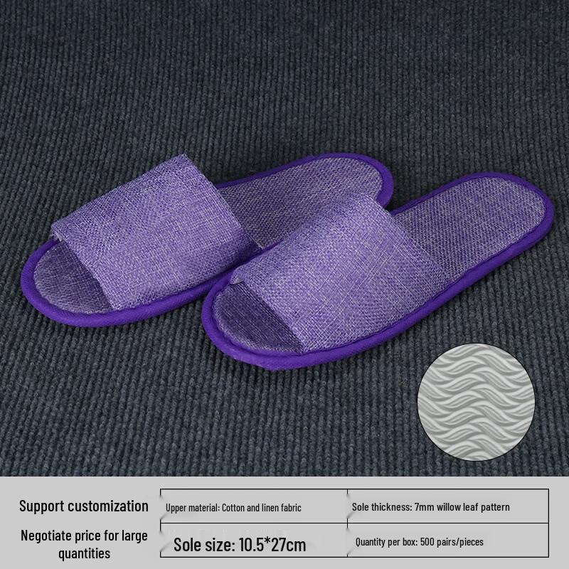 Yipan Individually Wrapped Non-slip Disposable Hotel Slippers