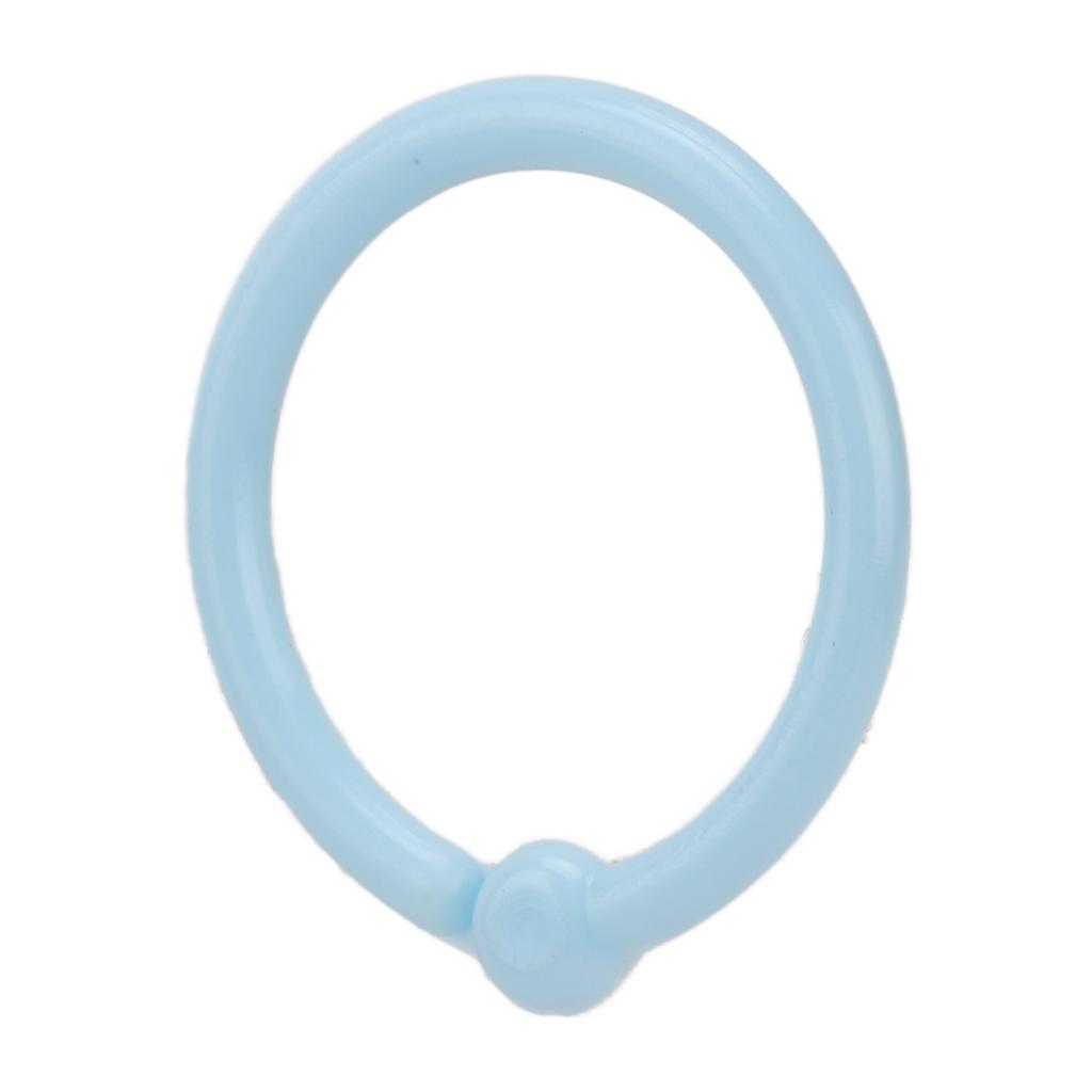 40 Pcs Rings Multifunction Multiple Colors Round Hole Loose Lf Paper Single Rings