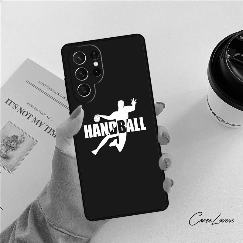 Peace Love and Handball phone case For Samsung Galaxy S24 S25 S23 S22 Ultra Note 10 20 Plus S20 S21 FE Cover