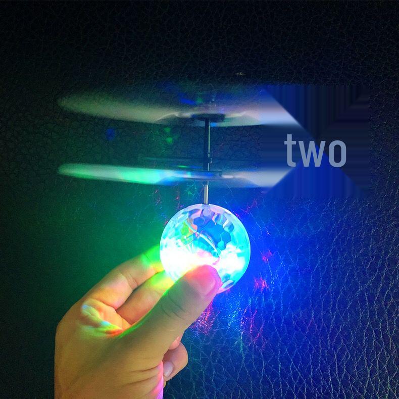 Gesture-Controlled LED Hovering Toy Ball - Rechargeable Indoor Aircraft for Kids