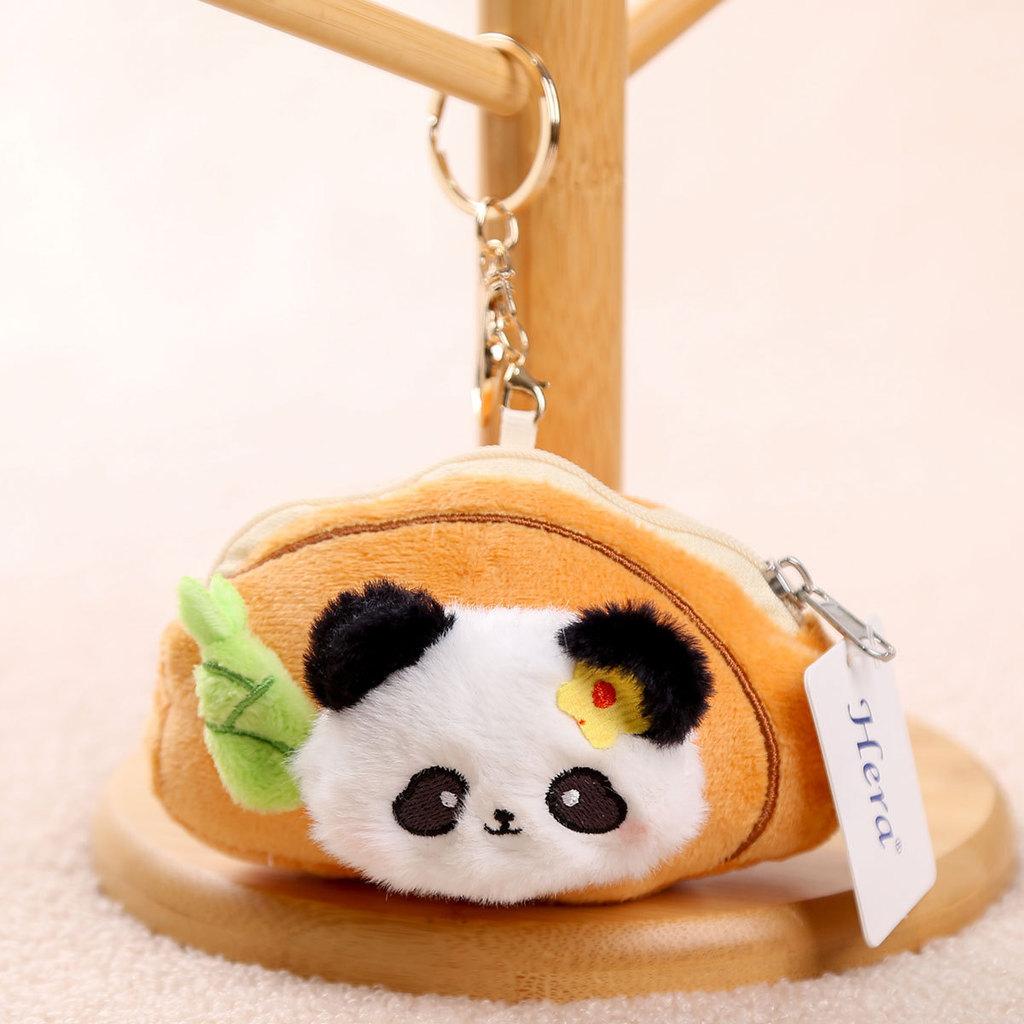 Panda Cake Plush Doll With Pp Cotton Filling For Birthday Gift And Collection