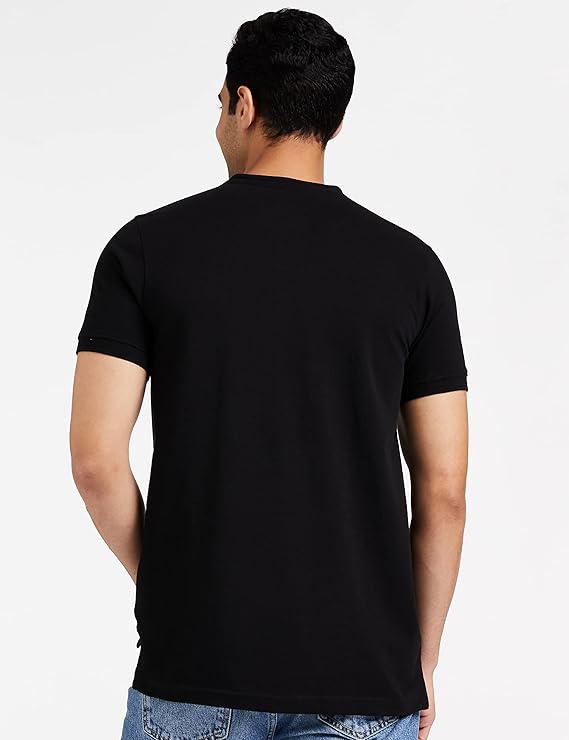 Men's Cotton Rich Polo T Shirt | Mandarin Collar Tshirts | Half Sleeves | Plain - Regular Fit (Available In Plus Sizes)