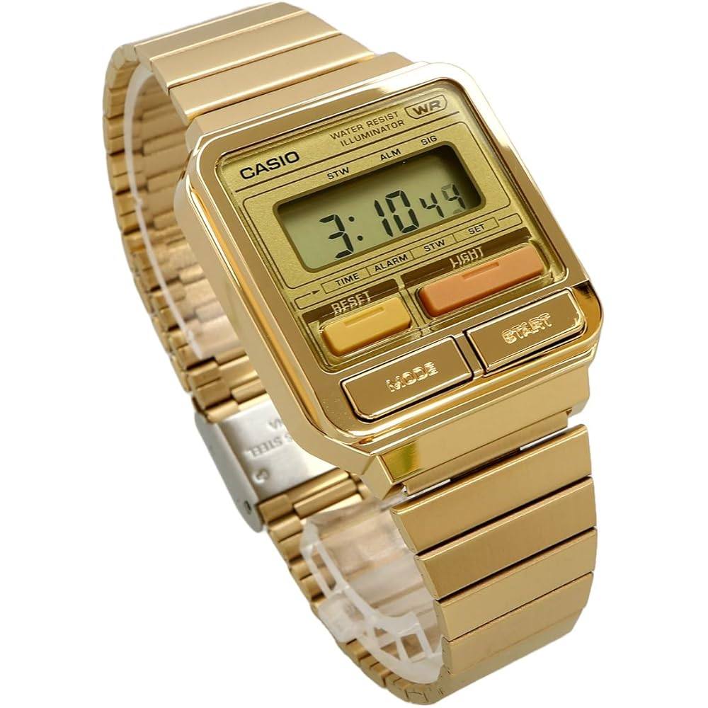 Casio Vintage Series A120WEG-9A Unisex Digital Watch Metal Band Gold