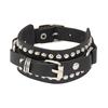 DIEZI Punk Goth Bat Skeleton Wrap Bracelet Women Men Vintage Harajuku Black PU Leather Chain Bracelet Bangles Halloween Jewelry