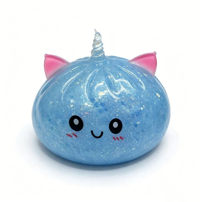 Stress Relief Fidget Toy 1 PCS Dreamy Music Steamer Bun Blind Box Soft Pinch for Adult Office Work Decompression Gift