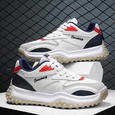 Motesneakers Menn Lettvekts Fritidssko Pustende Herrefottøy Snøresko Gåsko Sport Løpesneaker