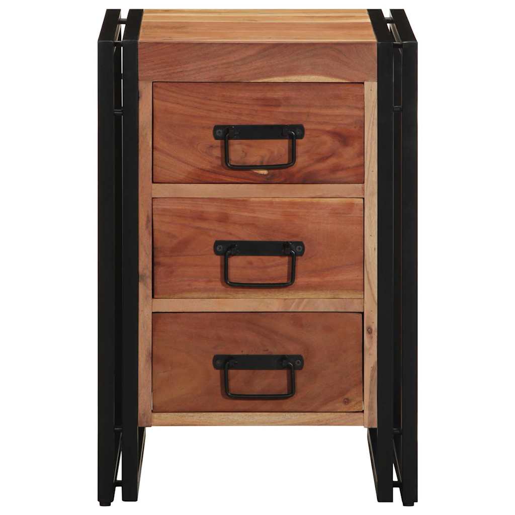 Nightstand Brown 40 X 40 X 59 Cm Solid Acacia Wood