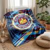 Coperta in Flanella con Stampa West Ham United, Morbida Calda Leggera Coperta da Divano Letto Campeggio