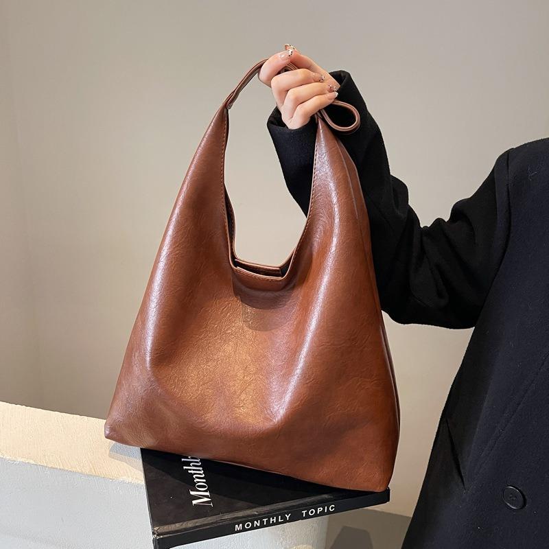 Shoulder Tote Bag 2025 New Retro College Style Large Capacity Bags