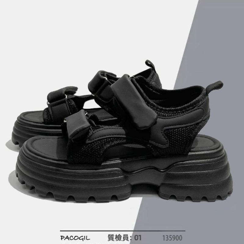 Fashion 2024 Summer Women Sandals Casual Shoes Thick-Soled Hook-loop Sandalias Open Toe Beach Shoes for Women New Zapatos Mujer J687