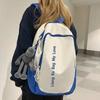 University Student Letter Backpack Large Capacity Nylon Waterproof For Daily Use