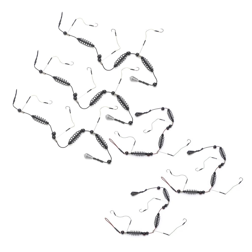 Künstlicher Köder Angelhaken Käfig Falle Korb Set und Angel Futterkorb Angelzubehör