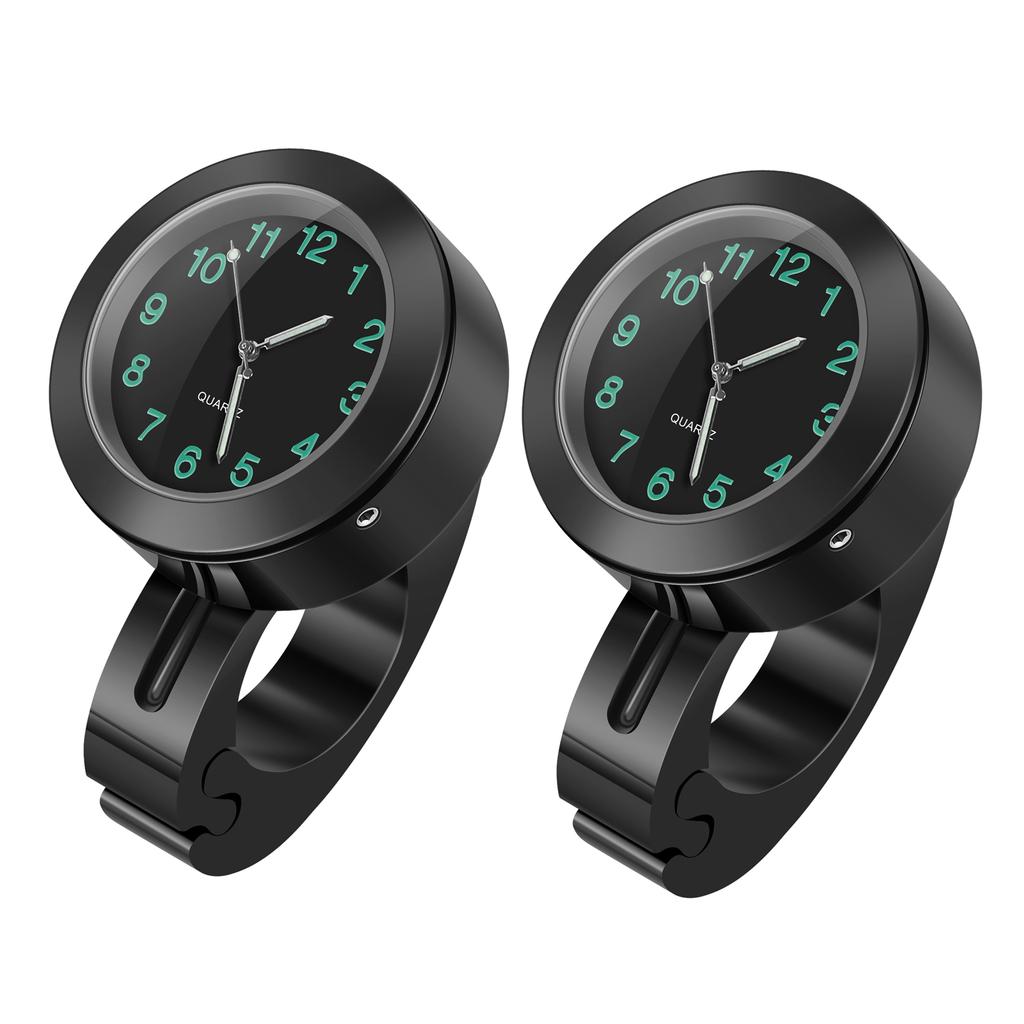 Motorbike Handlebar Watch 7/8" Motorcycle Clock Chrome Waterproof Handlebar Mount Watch Night Luminous Clock Moto Accessories