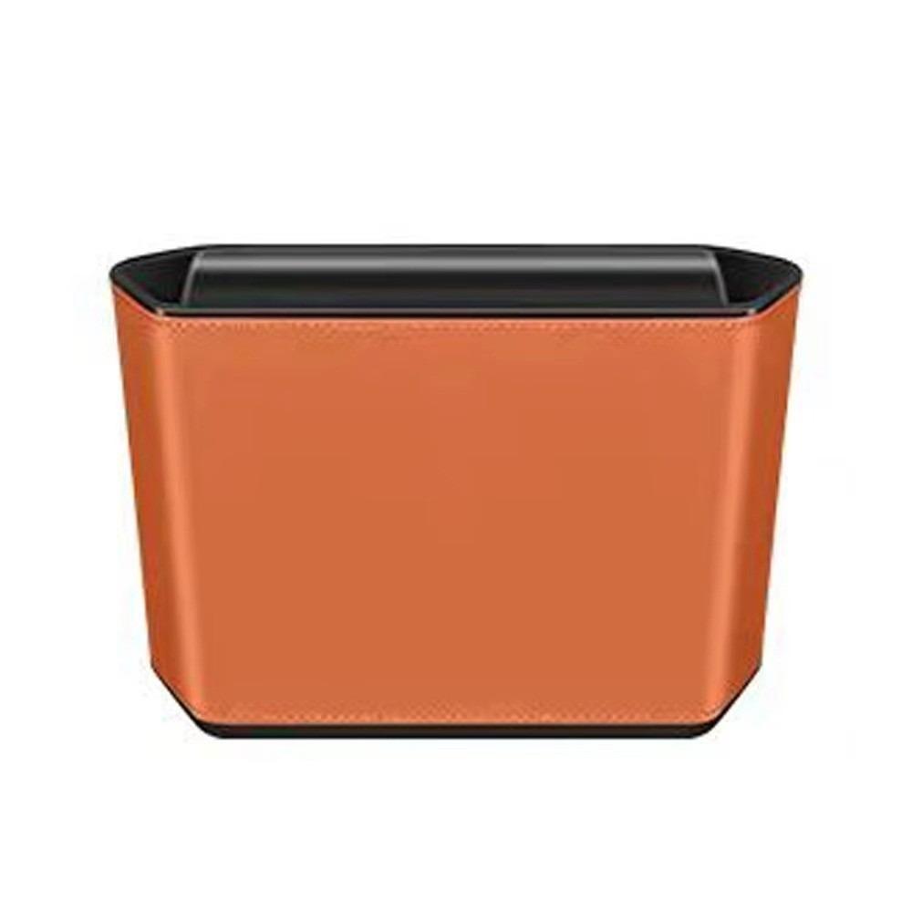 

Large Capacity Car Trash Can Waterproof Paper Napkin Organizer Auto Door Storage Box Car Supplies оранжевый