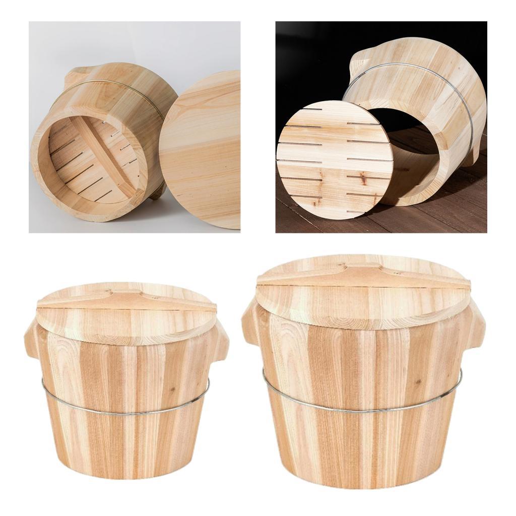 Wooden Rice Steamer Storage Container for Dumpling Restaurant Household