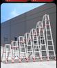 Thickened Aluminum Alloy Non-Slip Multifunctional Folding Herringbone Ladder for Home and Garden