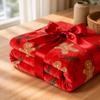 Christmas Gingerbread Throw Blanket Cozy Man Soft