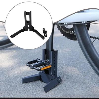 Adjustable Road Bike Flat Stand, Pedal Rack Kickstand, Heavy Duty Stand Bracket for Outdoor