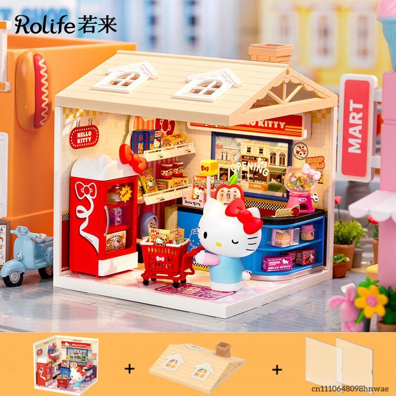 Rolife Building Blocks  Super World  Cinnamoroll Room Kuromi My Melody Assembly Models Ornaments Gifts