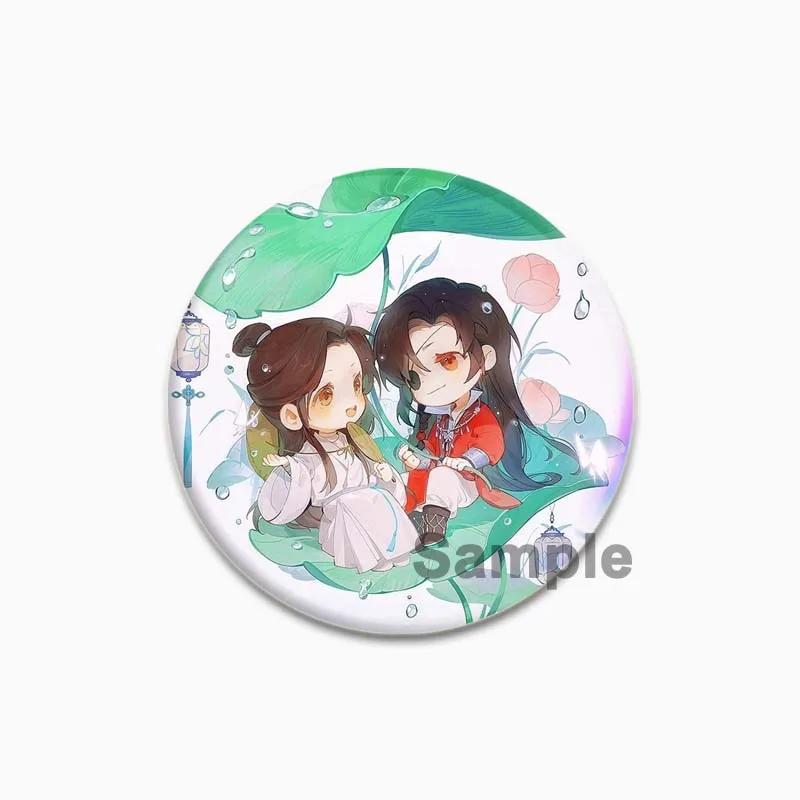 32/44/58mm Heaven Official's Blessing Anstecker Huacheng Xie Lian Anime Broschen Handgemachte Niedliche Emaille-Pins für Kragen Kleidung Schmuck 44/58mm