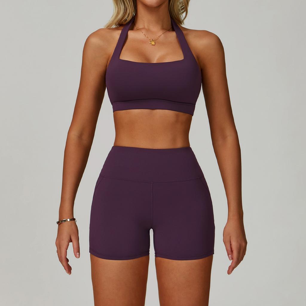 2 Piece Set Women's Tracksuit Fitness Clothes Yoga Sets Sportswear Workout Bra High Waist Leggings Set Gym Clothing Sports Suits