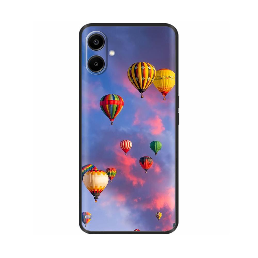 For Samsung Galaxy A06 Case Luxury Black Silicone Painted For Samsung Galaxy A06 SM-A065F Cases Bumper TPU Phone Protector Cover