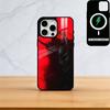 Japan Ghost Face Samurai Phone Case For iPhone17,16,15,14,13,12,11 Plus,Pro Magnetic with Magsafe Wireless Charging