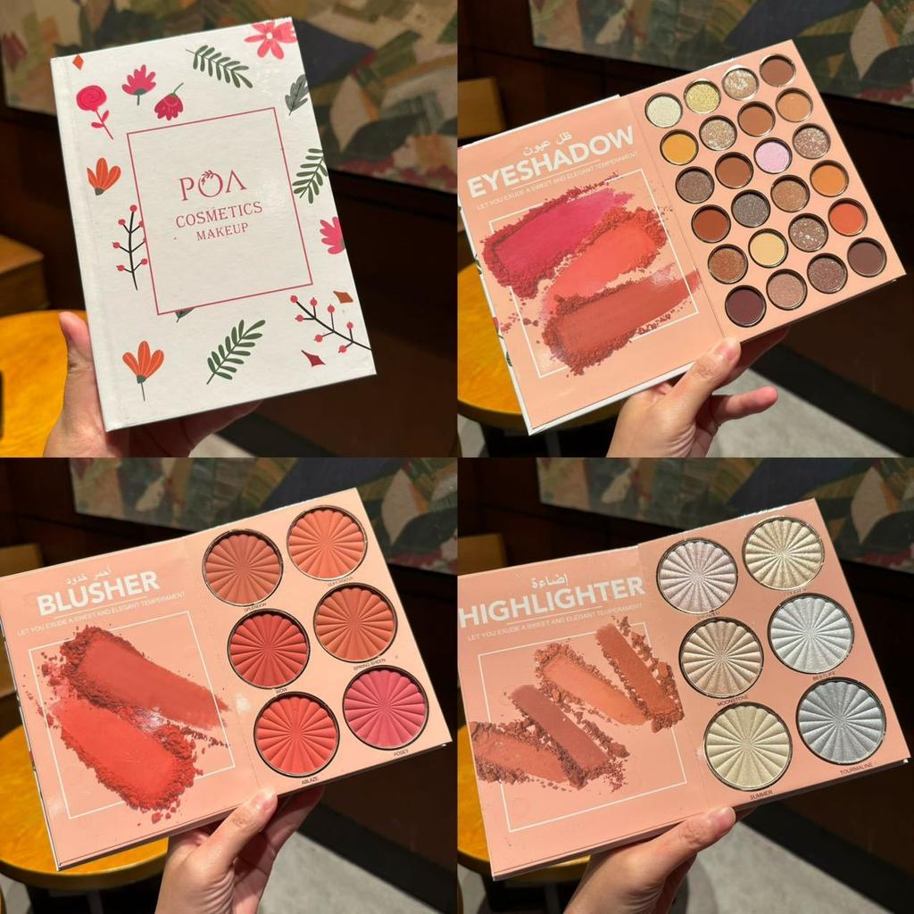 Multifunctional Eye Shadow Book 43 Colors Makeup Highlighter Blusher All In One Palette