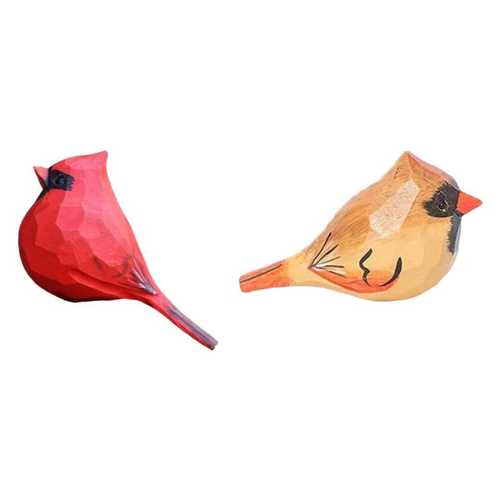Simulation Bird Statue Bird Figurine Parrot Decoration Animal Sculpture Resin
