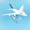 16cm Lufthansa Airbus 380 Flugzeugmodell Planel Flugzeug Diecast Metall 1/400 Maßstab Flugzeuge