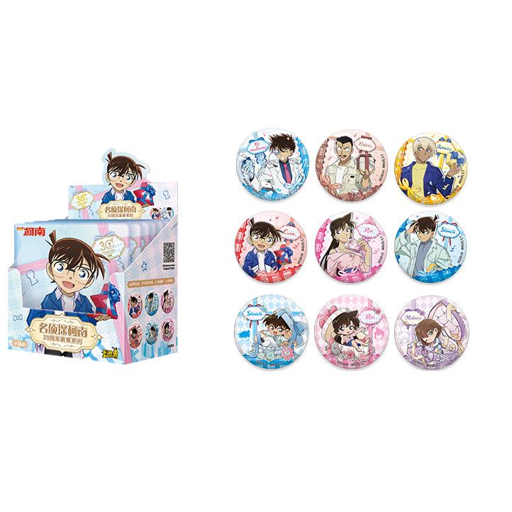 KAYOU: Detective Conan 30th Anniversary Badge Series Tinplate Merch Badges Anime Peripherals Limit Holiday Gifts Toy