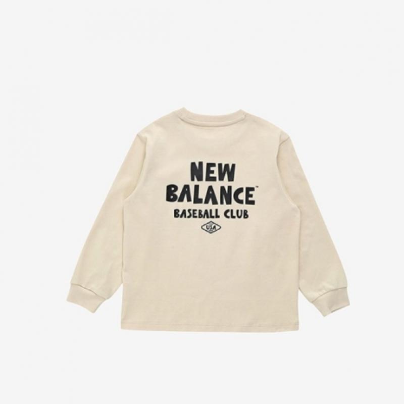 New Balance Kids Long Sleeve Tee Pqc Nk9bfb103u 39 Basic Essential Logo Long