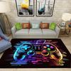 Flannel Printed Rug Gamer Controller Design Colorful Floor Mat Living Room Decor