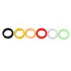 8pcs Soft Trendy 24mm*4mm Home Round Silicone Key Covers Keys Cap Keyring