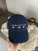 Small Flower Couple Hat Korean Women's Embroidered Cap Spring and Summer Fashion Versatile Wide Brim Showing Face Small Baseball Cap