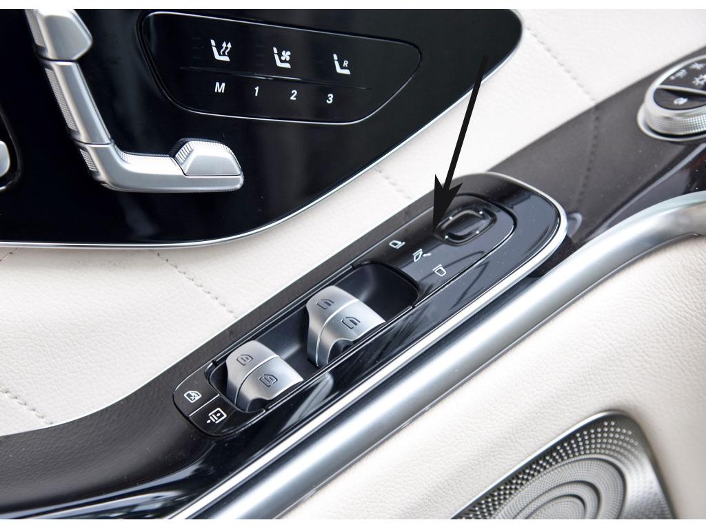 Tantan Carbon Fiber Window Lift Panel for Mercedes-Benz S-Class - Dry Carbon Interior Modification.
