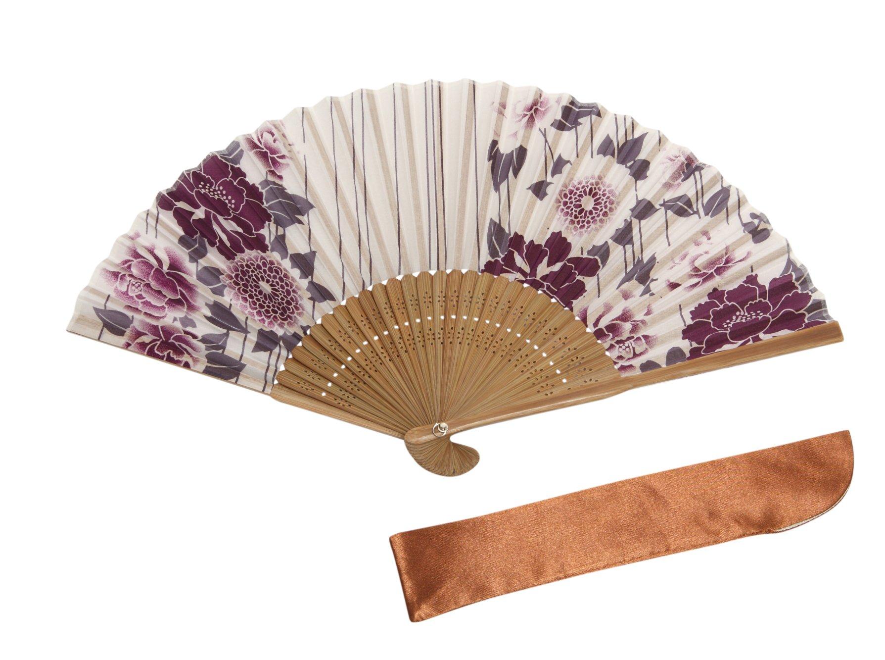 

Hasegawa Silk Fan with Fan Pouch and Box Women s (Daisy)