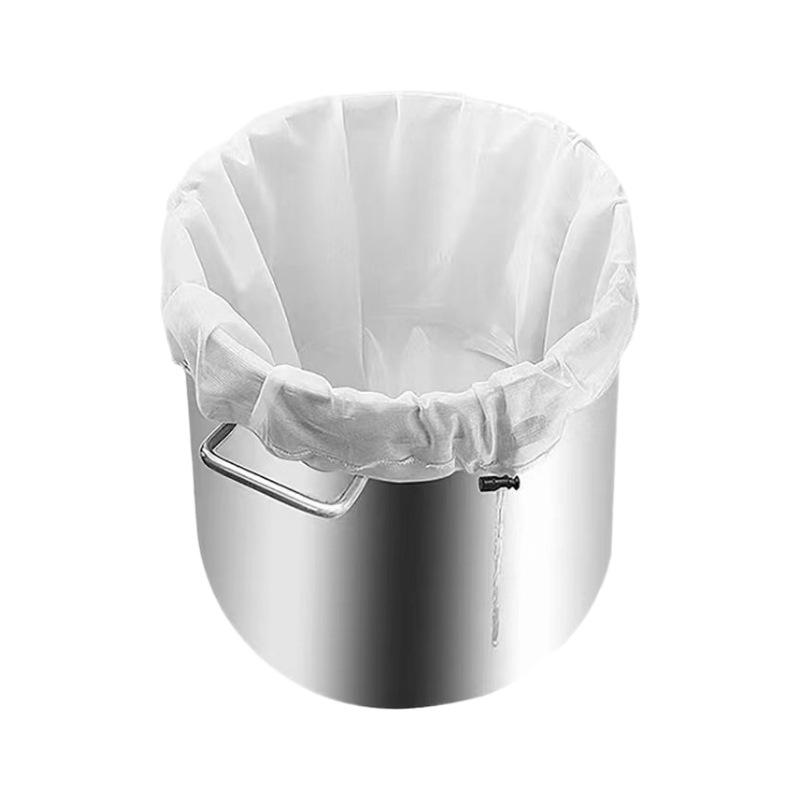 Extra Large Reusable Mesh Drawstring Bag for Fruit & Hops Brewing